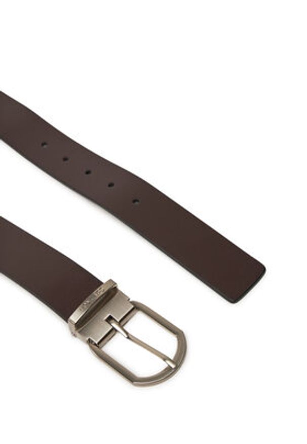 Calvin Klein Pasek Męski Adj Casual Round 35Mm K50K512838 Brązowy. Kolor: brązowy. Materiał: skóra. Styl: casual