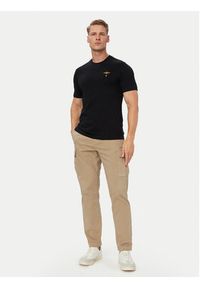 Aeronautica Militare T-Shirt 262TS1580UJ00372 Czarny Regular Fit. Kolor: czarny. Materiał: bawełna #3