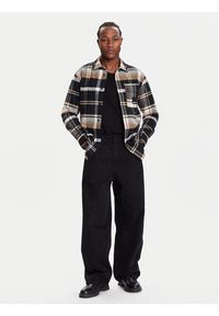 Karl Lagerfeld Jeans Koszula A4M16004 Brązowy Regular Fit. Kolor: brązowy. Materiał: bawełna #3