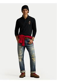 Polo Ralph Lauren Polo 710981793002 Czarny Classic Fit. Typ kołnierza: polo. Kolor: czarny. Materiał: bawełna #6