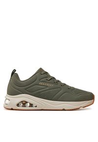 skechers - Skechers Sneakersy Tres-Air 183090/OLV Zielony. Kolor: zielony. Materiał: skóra #1