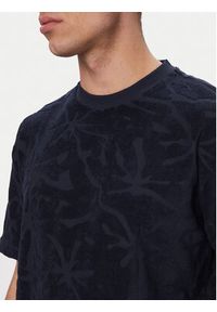 BOSS T-Shirt Flower 50559227 Granatowy Regular Fit. Kolor: niebieski. Materiał: bawełna #4