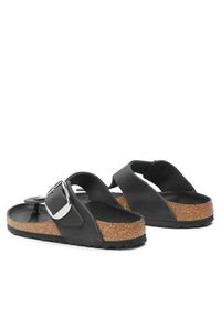 Birkenstock Japonki Gizeh Big Buckle 1023337 Czarny. Kolor: czarny. Materiał: nubuk, skóra #4