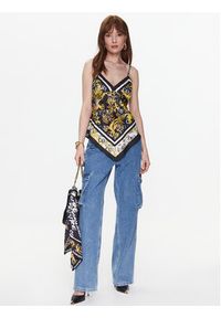 Versace Jeans Couture Top 74HAM2A5 Czarny Regular Fit. Kolor: czarny. Materiał: syntetyk #5