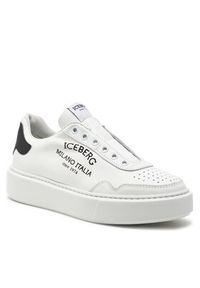 Iceberg Sneakersy ID2133 Biały. Kolor: biały. Materiał: skóra