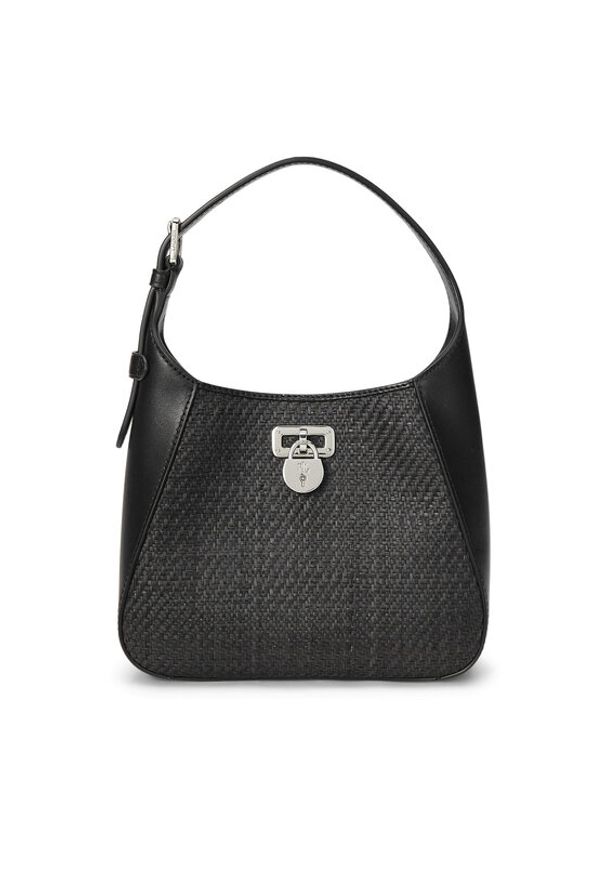 Lauren Ralph Lauren - LAUREN RALPH LAUREN Torebka Tanner 431966751002 Czarny. Kolor: czarny. Materiał: skórzane