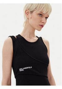 Karl Lagerfeld Jeans Sukienka codzienna A2W13032 Czarny Slim Fit. Okazja: na co dzień. Kolor: czarny. Materiał: bawełna. Typ sukienki: proste. Styl: casual #5