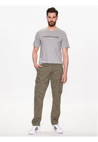 Lindbergh T-Shirt 30-400200 Szary Regular Fit. Kolor: szary. Materiał: bawełna #4