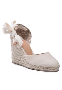 Castañer Espadryle Carina/8/001 020962-203 Beżowy. Kolor: beżowy. Materiał: materiał