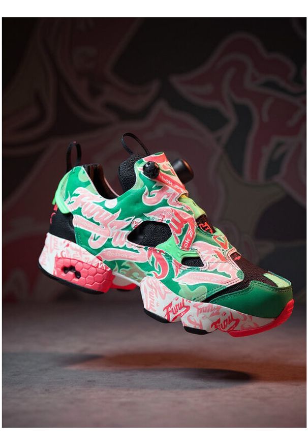 Reebok Sneakersy EO-INSTAPUMP FURY 94 100239571 Zielony. Kolor: zielony. Materiał: materiał