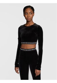 Versace Jeans Couture Bluzka 73HAH218 Czarny Slim Fit. Kolor: czarny. Materiał: syntetyk #1