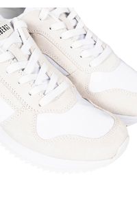 Bikkembergs Sneakersy "Harmonie" | B4BKW0040 | Harmonie | Kobieta | Biały, Beżowy. Kolor: biały, wielokolorowy, beżowy. Materiał: materiał, skóra. Wzór: aplikacja #6
