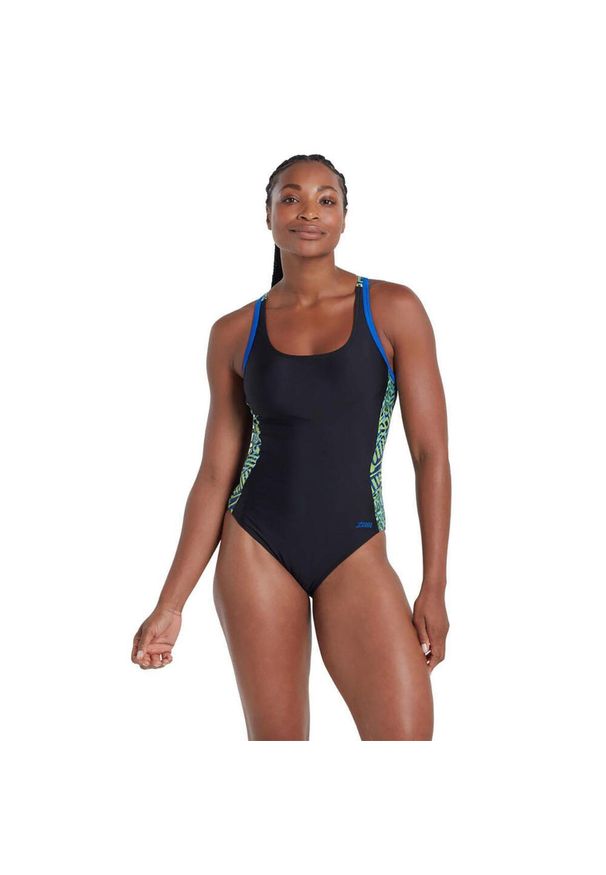 ZOGGS - Zoggs Inca Atomback Swimsuit - Rozmiar 34. Kolor: czarny, niebieski, wielokolorowy