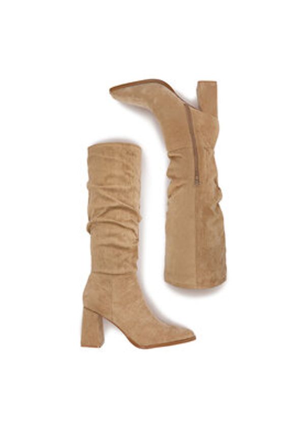 DeeZee Kozaki W4LD192502 Beżowy. Kolor: beżowy. Materiał: materiał