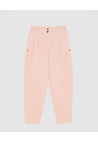 Patrizia Pepe - PATRIZIA PEPE - Różowe jeansy z wysokim stanem. Stan: podwyższony. Kolor: różowy, wielokolorowy, fioletowy. Długość: do kostek. Sezon: lato, wiosna #2
