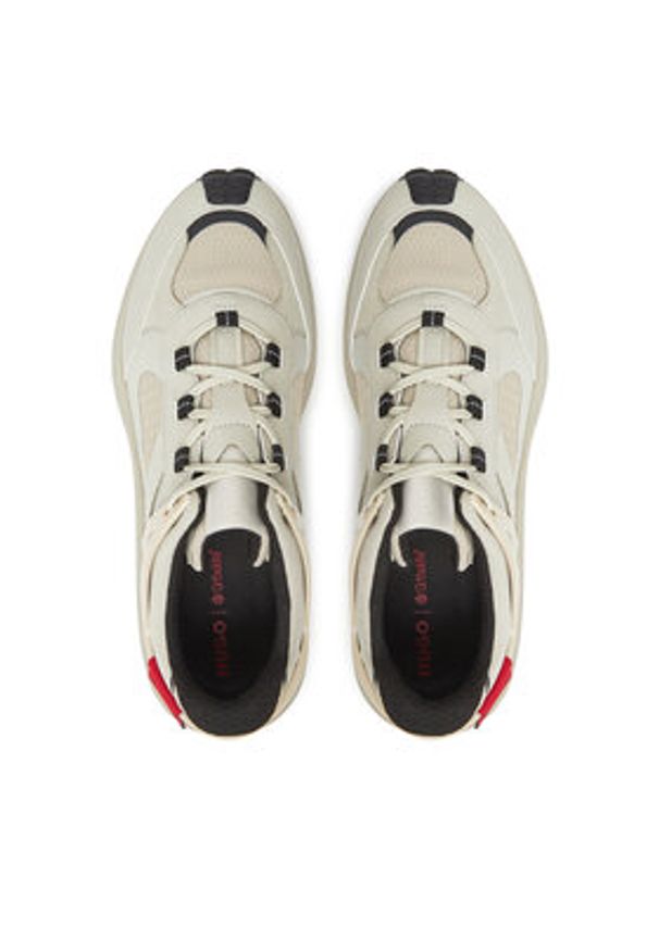 Hugo - HUGO Sneakersy GO2 50548581 Beżowy. Kolor: beżowy. Materiał: materiał