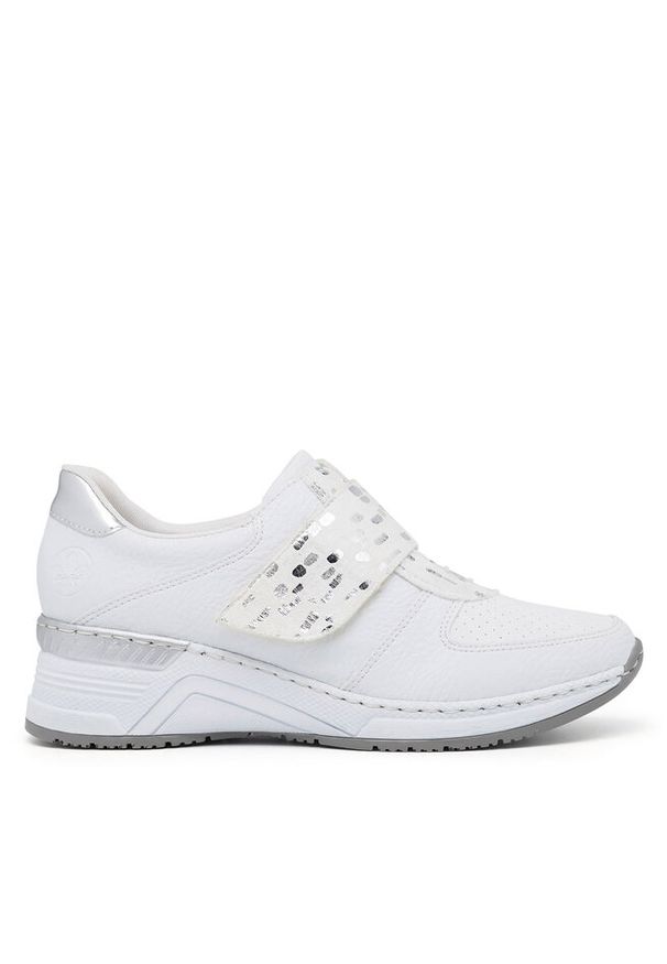 Sneakersy Rieker. Kolor: biały