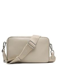Calvin Klein Torebka Ck Must Camera Bag W/Pckt Emb Mn K60K611008 Beżowy. Kolor: beżowy. Materiał: skórzane #3