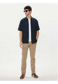 BOSS - Boss Koszula Rash_2 50489345 Granatowy Regular Fit. Kolor: niebieski. Materiał: len
