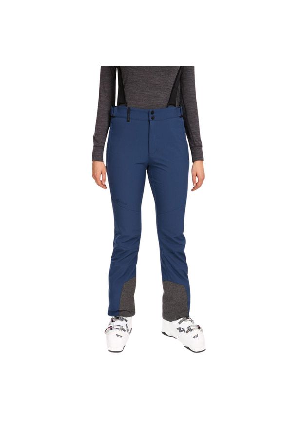 Damskie softshellowe spodnie narciarskie Kilpi RHEA-W. Kolor: niebieski. Materiał: softshell. Sport: narciarstwo