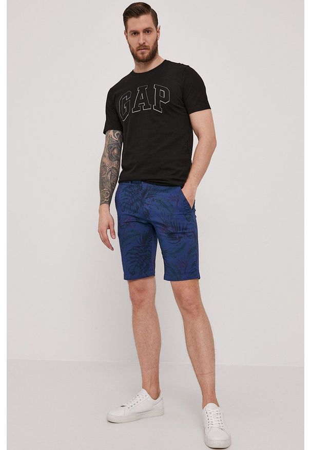 Pepe Jeans - Szorty Mc Queen. Kolor: niebieski. Materiał: tkanina