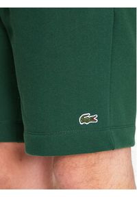 Lacoste Szorty sportowe GH9627 Zielony Regular Fit. Kolor: zielony. Materiał: bawełna. Styl: sportowy