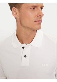 BOSS - Boss Polo Prime 50507813 Biały Regular Fit. Typ kołnierza: polo. Kolor: biały. Materiał: bawełna #4
