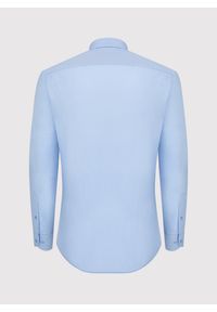 Pako Lorente - PAKO LORENTE – Gładka elegancka koszula męska w kolorze błękitnym. Typ kołnierza: kołnierzyk klasyczny. Kolor: niebieski. Materiał: bawełna. Długość rękawa: długi rękaw. Długość: długie. Wzór: gładki. Styl: elegancki #2