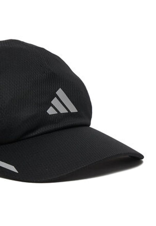 Adidas - adidas Czapka z daszkiem Running Mesh 4 Panel Climacool Czarny. Kolor: czarny. Materiał: poliester