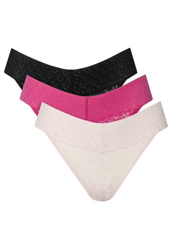 Calvin Klein Underwear Komplet fig LV00QD5305 Kolorowy. Materiał: bawełna. Wzór: kolorowy