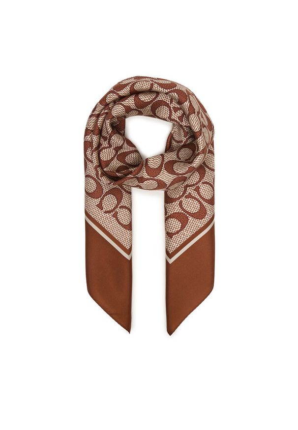 Chusta Coach. Kolor: brązowy