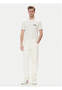 Lee T-Shirt Medium Wobbly 112364535 Biały Regular Fit. Kolor: biały. Materiał: bawełna #3