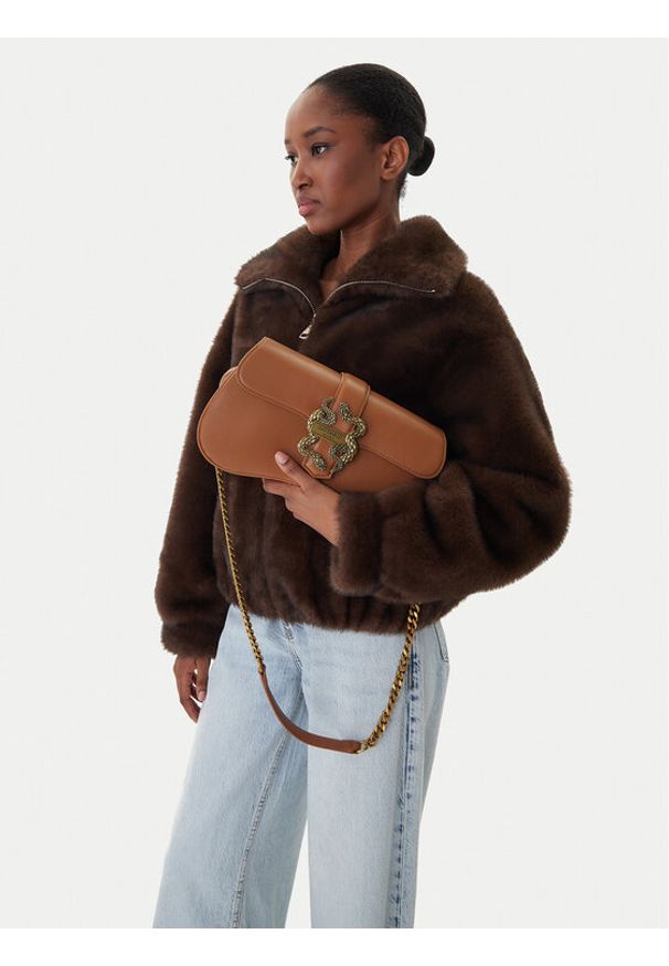 Just Cavalli Torebka 79RA4BA1 ZSA89 Brązowy. Kolor: brązowy. Materiał: skórzane