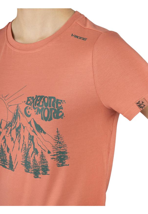 T-shirt damski Viking Bamboo Hopi Lady. Kolor: różowy