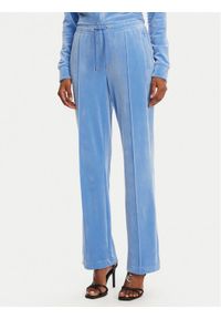 Juicy Couture Spodnie dresowe Tina JCAPW045 Niebieski Regular Fit. Kolor: niebieski. Materiał: syntetyk