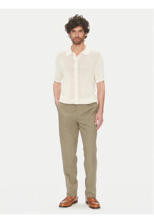 Marciano Guess Spodnie materiałowe 5GHB17 2310Z Zielony Regular Fit. Kolor: zielony. Materiał: lyocell