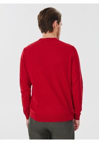 Pako Lorente - PAKO LORENTE – Czerwony męski sweter. Kolor: czerwony, niebieski, zielony. Materiał: akryl, wełna, poliamid. Wzór: gładki. Sezon: jesień #5