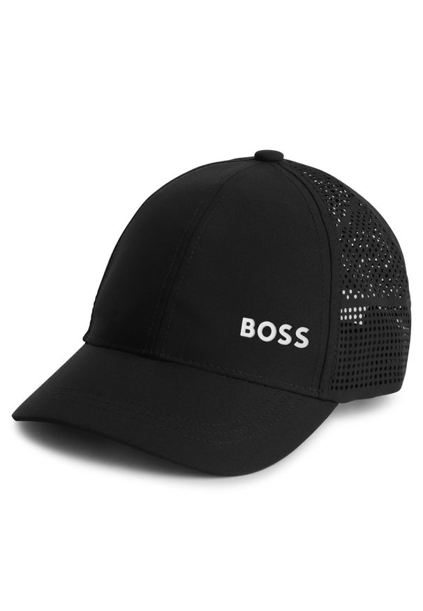 BOSS - Czapka z daszkiem Boss J21273 Black 09B. Kolor: czarny. Materiał: poliester, materiał