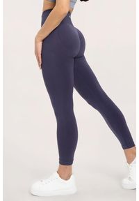 GYM GLAMOUR - Legginsy fitness damskie Gym Glamour flexible 2.0. Kolor: niebieski. Sport: fitness