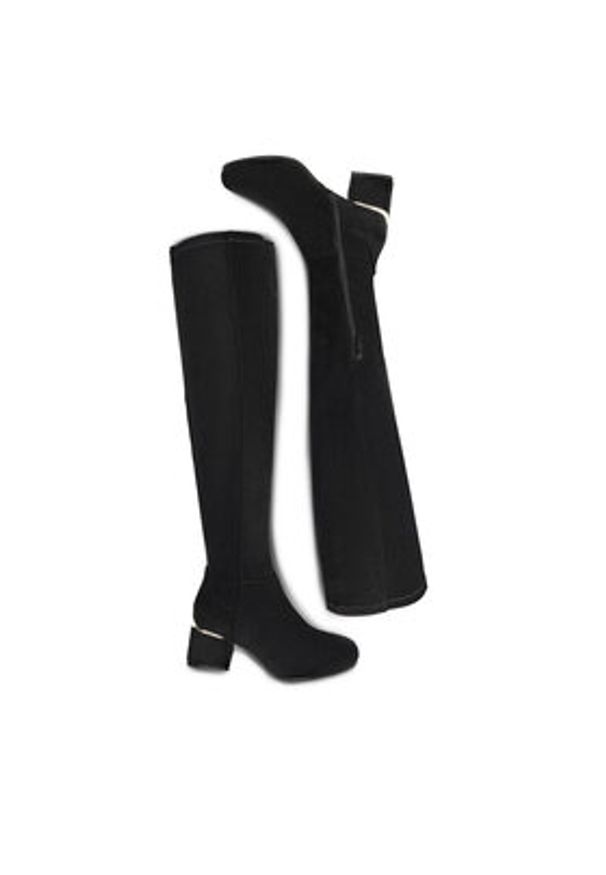 Jenny Fairy Kozaki HELENE WYL2403-15 Czarny. Kolor: czarny. Materiał: materiał