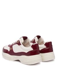 TOMMY HILFIGER - Tommy Hilfiger Sneakersy Modern Runner Shiny Leather FW0FW09413 Bordowy. Kolor: czerwony. Materiał: skóra #6