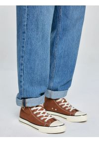 Big-Star - Trampki męskie wysokie brązowe SS174289 802. Nosek buta: okrągły. Kolor: brązowy. Materiał: materiał