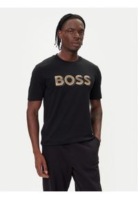 BOSS T-Shirt H-Thompson 656 50551902 Czarny Regular Fit. Kolor: czarny. Materiał: bawełna