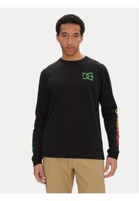 DC Longsleeve ADYZT05474 Czarny Standard Fit. Kolor: czarny. Materiał: bawełna. Długość rękawa: długi rękaw