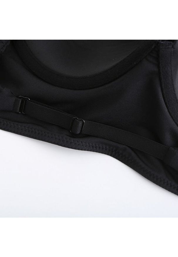 Intica - Biustonosz z fiszbinami miękki na co dzień Hanady. Kolor: czarny. Materiał: materiał. Rodzaj stanika: biustonosz z fiszbinami