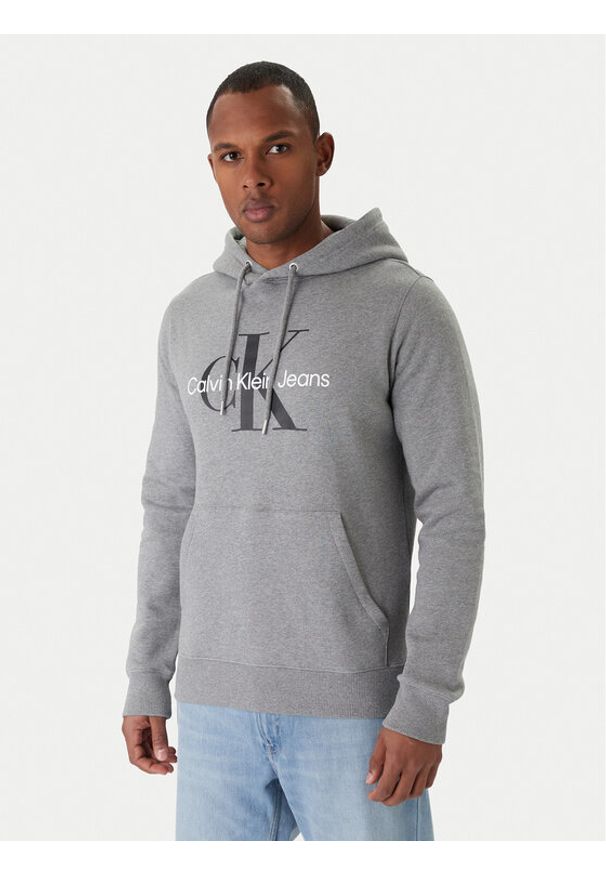 Calvin Klein Jeans Bluza J30J320934 Szary Regular Fit. Kolor: szary. Materiał: bawełna