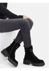 Badura Trzewiki C-WFA3112-1Z Czarny. Kolor: czarny. Materiał: zamsz, skóra #4