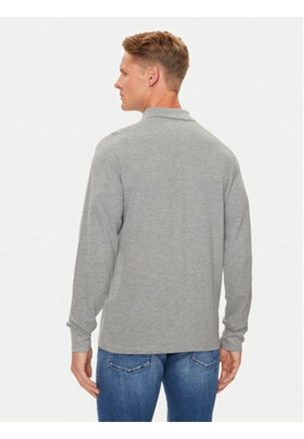 Brave Soul Polo MLT-412KLAY Szary Regular Fit. Typ kołnierza: polo. Kolor: szary. Materiał: syntetyk, bawełna