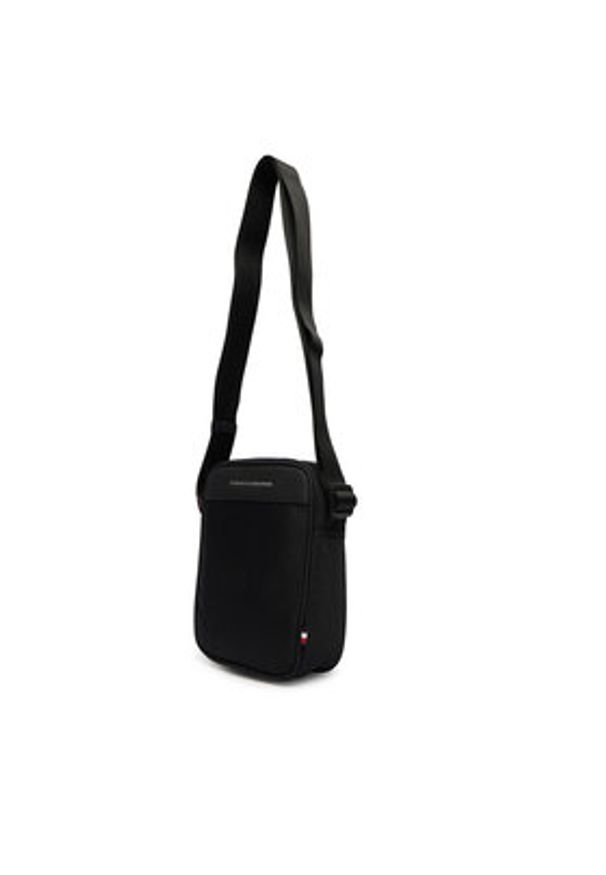 TOMMY HILFIGER - Tommy Hilfiger Saszetka Th Repreve Mini Reporter AM0AM14150 Czarny. Kolor: czarny. Materiał: materiał