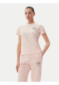 Pinko - PINKO T-Shirt Nambrone 103320 A2G7 Różowy Regular Fit. Kolor: różowy. Materiał: bawełna #1